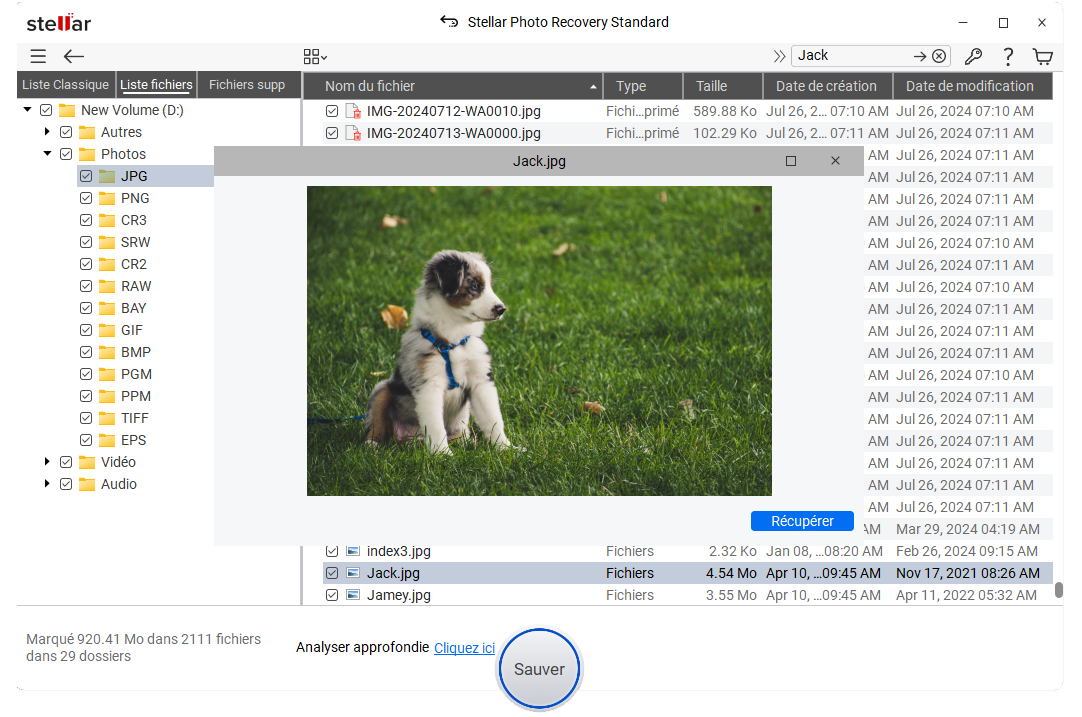 Scanner et récupérer