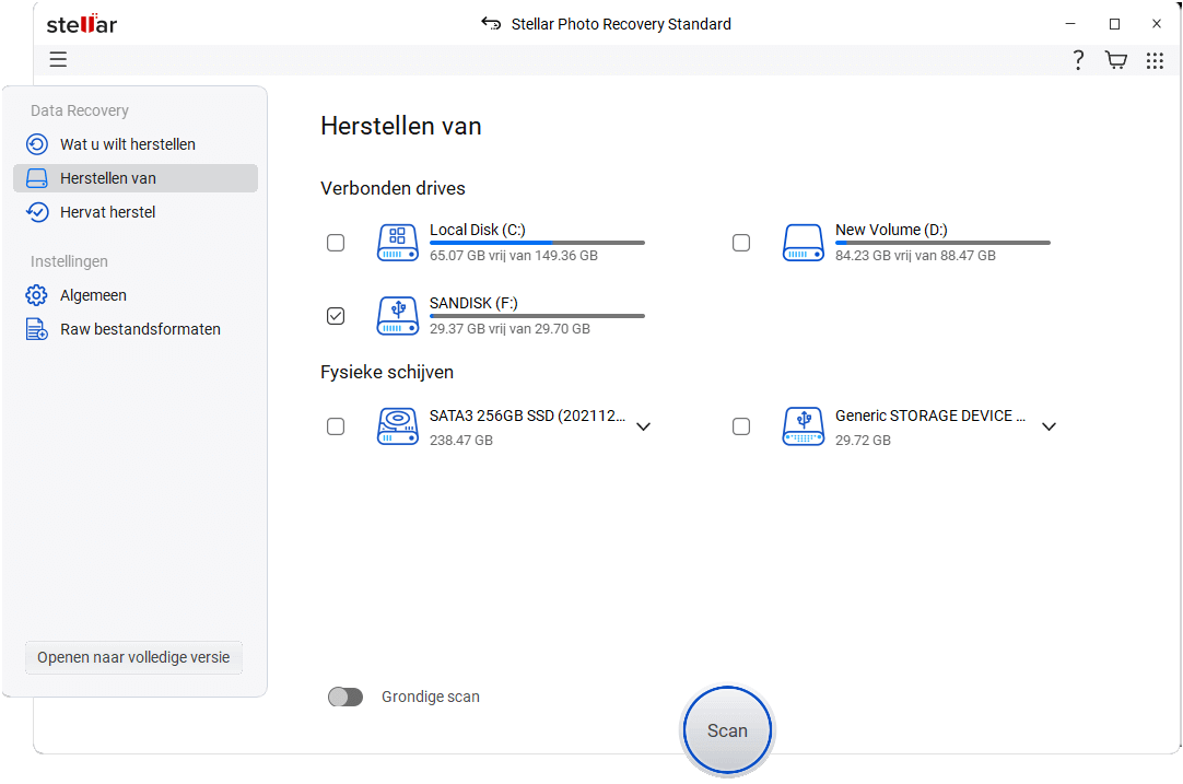 PrévisualiseSélectionnez Récupérer à partir der